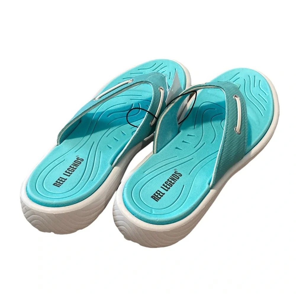 Reel Legends Nautical III Flip Flops Sandals - Picture 9 of 12